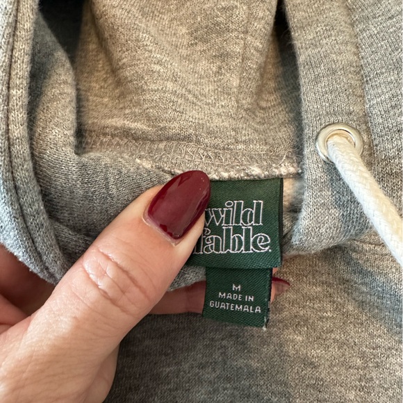 Wild Fable Gray Cropped Hoodie - Picture 3 of 6